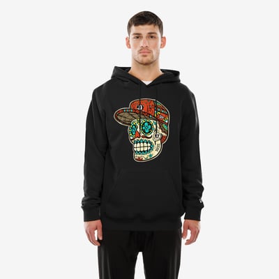 Anaheim Ducks New Era Día de los Muertos Pullover Hoodie - Black