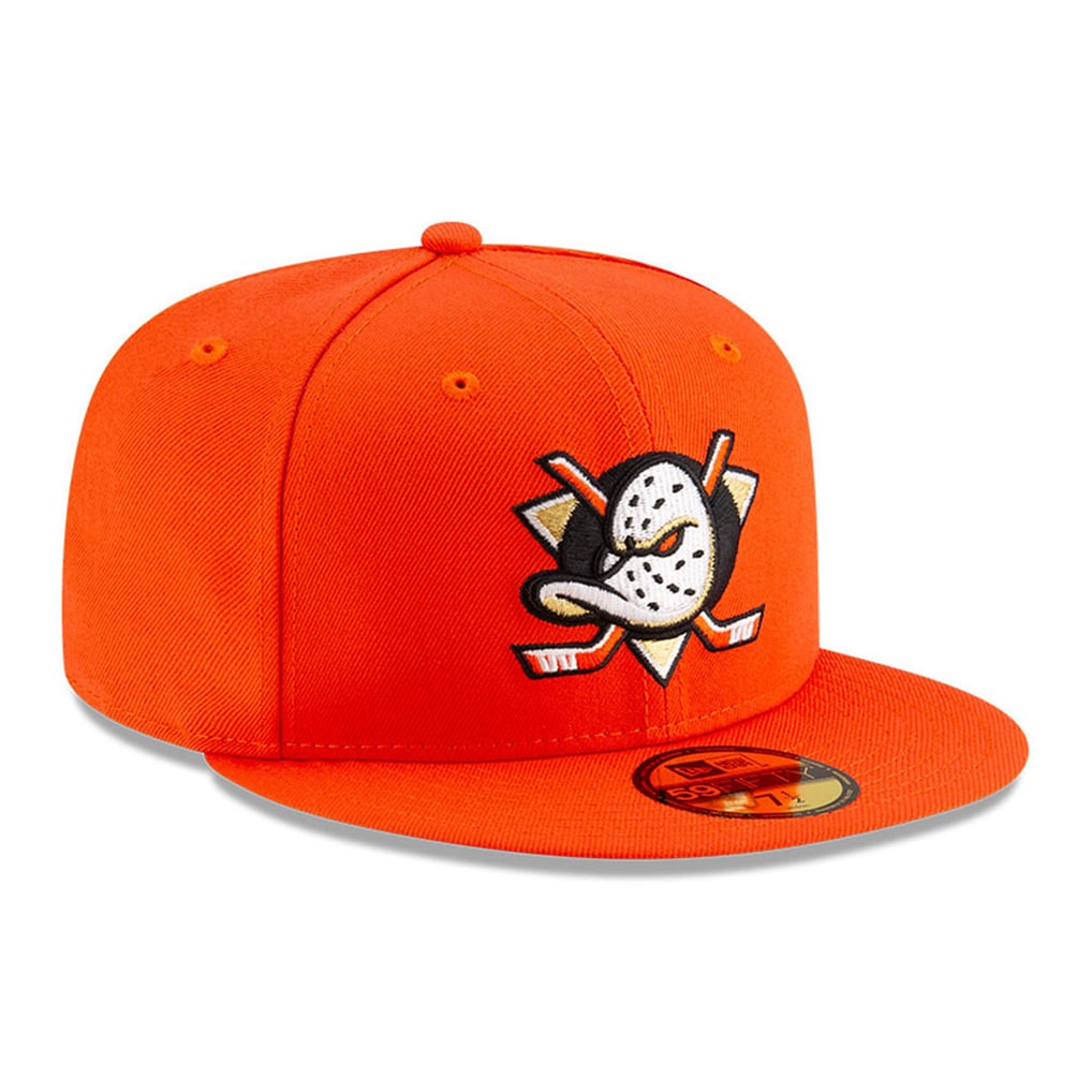  Anaheim Ducks New Era Core 59FIFTY Fitted Hat - Orange