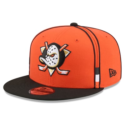 Anaheim Ducks New Era 9FIFTY Soutache Snapback Hat - Orange/Black