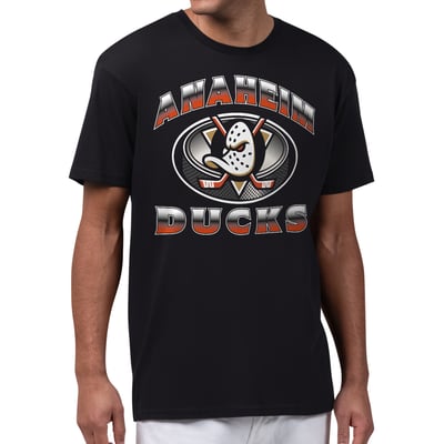  Anaheim Ducks Starter Face Off T-Shirt - Black