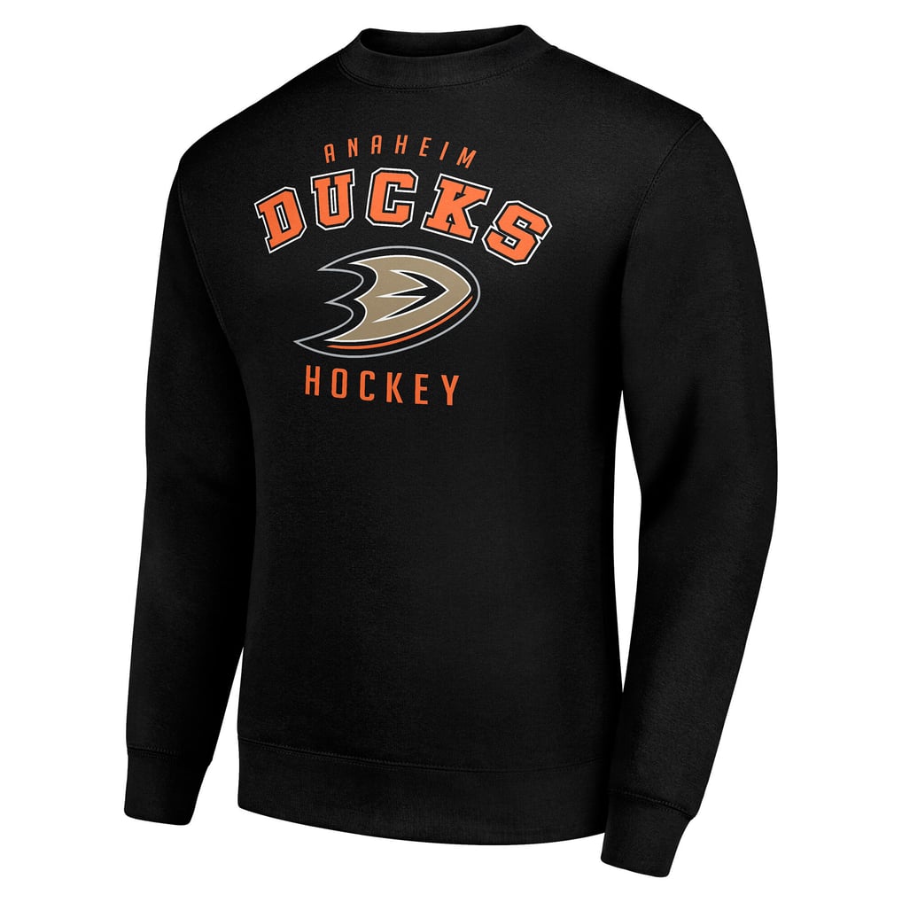  Anaheim Ducks Men's Starter Team Logo Fleece Pullover Sweatshirt - Black
