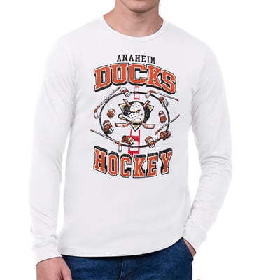 Anaheim Ducks Starter Tilly Long-Sleeve T-Shirt - White