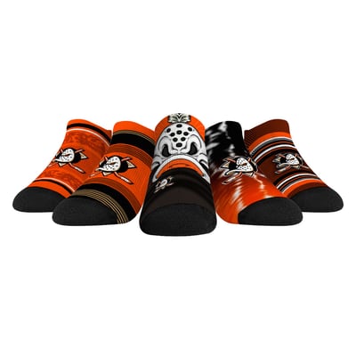  Anaheim Ducks Rock Em Unisex Super Fan Five-Pack Low-Cut Socks Set - 