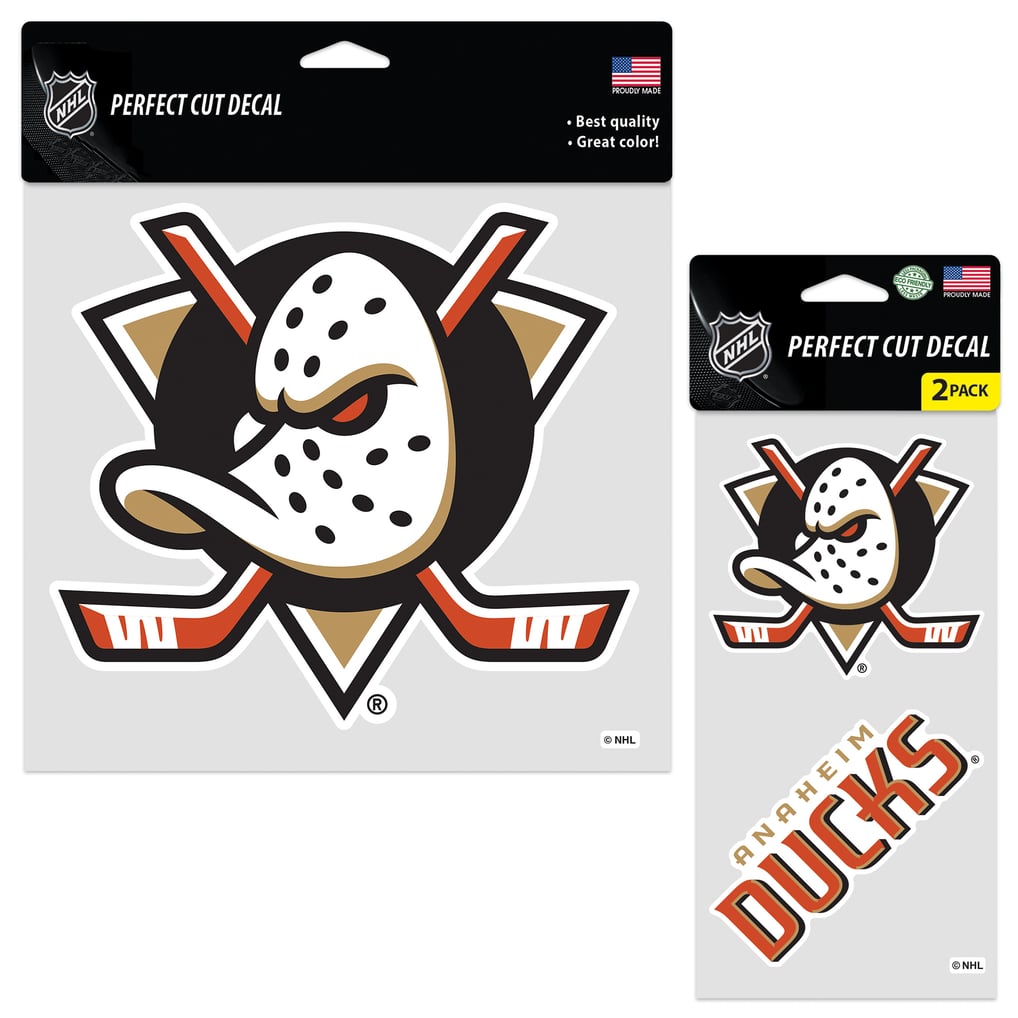 Anaheim Ducks WinCraft Perfect Cut Decal Two-Pack Set
