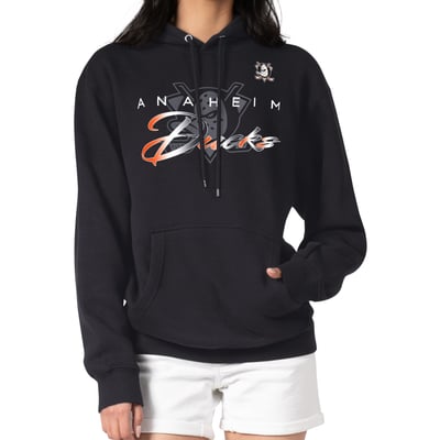 Anaheim Ducks G-III 4Her by Carl Banks Shadow Logo Fleece Pullover Hoodie - Black