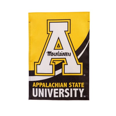  Appalachian State Mountaineers 12.5" x 28" Color Wave Double-Sided Burlap Garden Flag