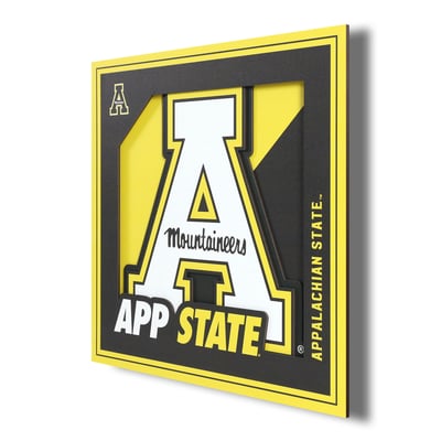 Appalachian State Mountaineers 12" x 12" 3D Logo Wall Art