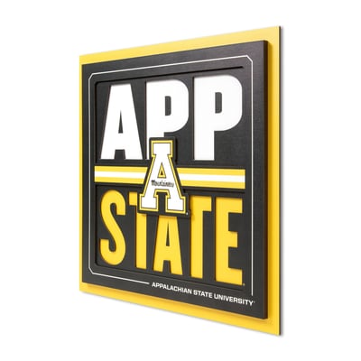Appalachian State Mountaineers 12" x 12" Slogan Series 3D Wall Art
