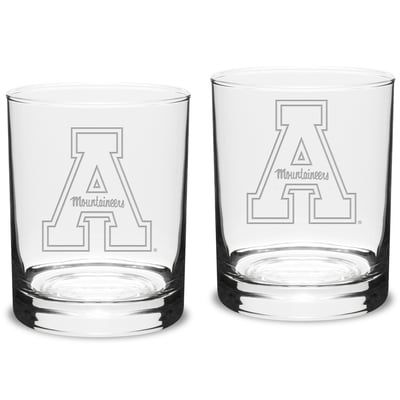 Appalachian State Mountaineers 14oz. 2-Piece Classic Double Old-Fashioned Glass Set
