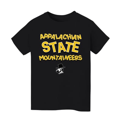 Appalachian State Mountaineers Vive La Fete Infant Mascot & Name T-Shirt - Black