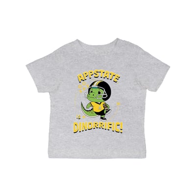Appalachian State Mountaineers Vive La Fete Infant Dinorrific T-Shirt - Gray