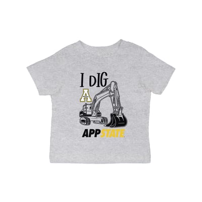 Appalachian State Mountaineers Vive La Fete Infant Excavator T-Shirt - Gray