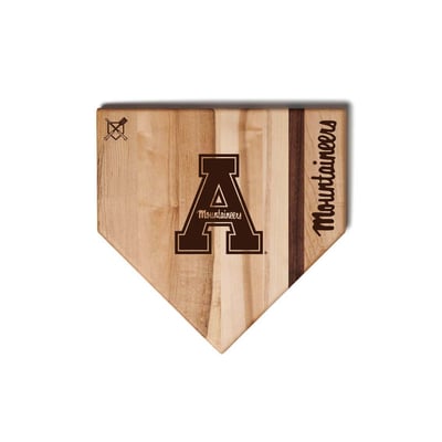 Appalachian State Mountaineers Jardine Baseball BBQ 12" x 12" Home Plate Cutting Board