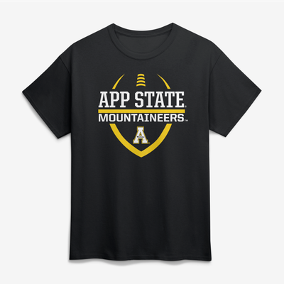  Appalachian State Mountaineers Football Fan T-Shirt - Black
