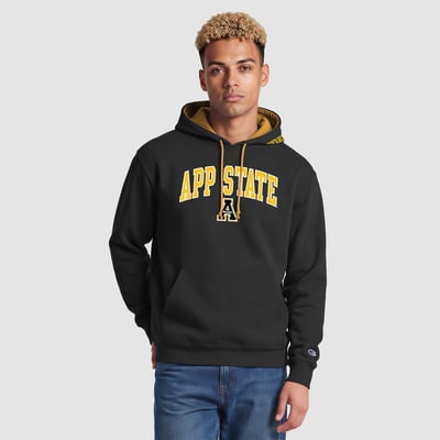 Appalachian State Mountaineers Champion Contrast Hoodie - Black/Gold