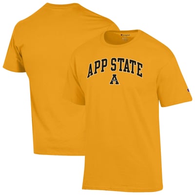 Appalachian State Mountaineers Champion Arch Logo T-Shirt - Gold