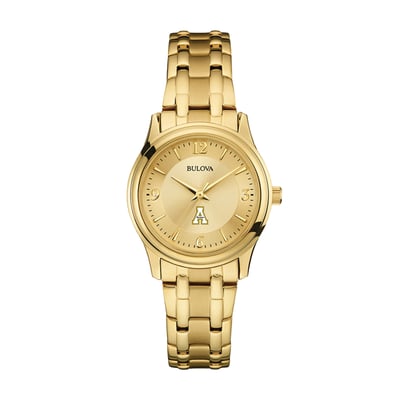 Appalachian State Mountaineers Bulova Women's Gold-Tone Watch