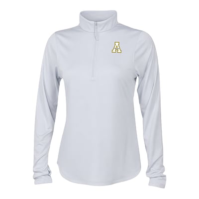  Appalachian State Mountaineers Columbia Women's Fairway Breeze Quarter-Zip Pullover - White