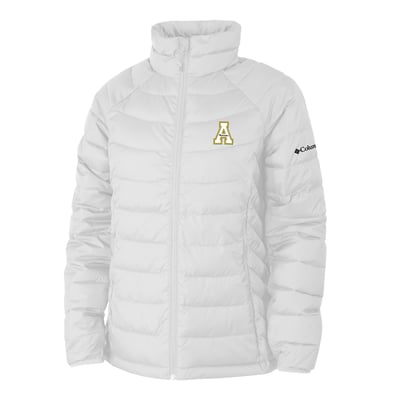  Appalachian State Mountaineers Columbia Women's Powder Lite II Omni-Heat Raglan Full-Zip Jacket - White