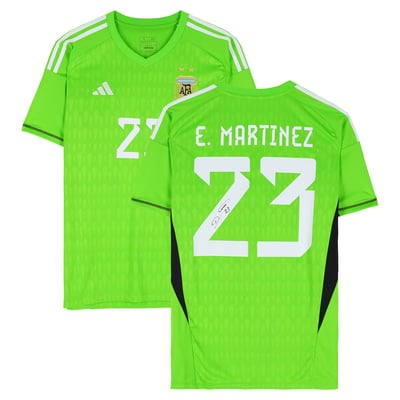 Emiliano Martínez Argentina National Team Autographed Fanatics Authentic 2026-27 Goalie Jersey
