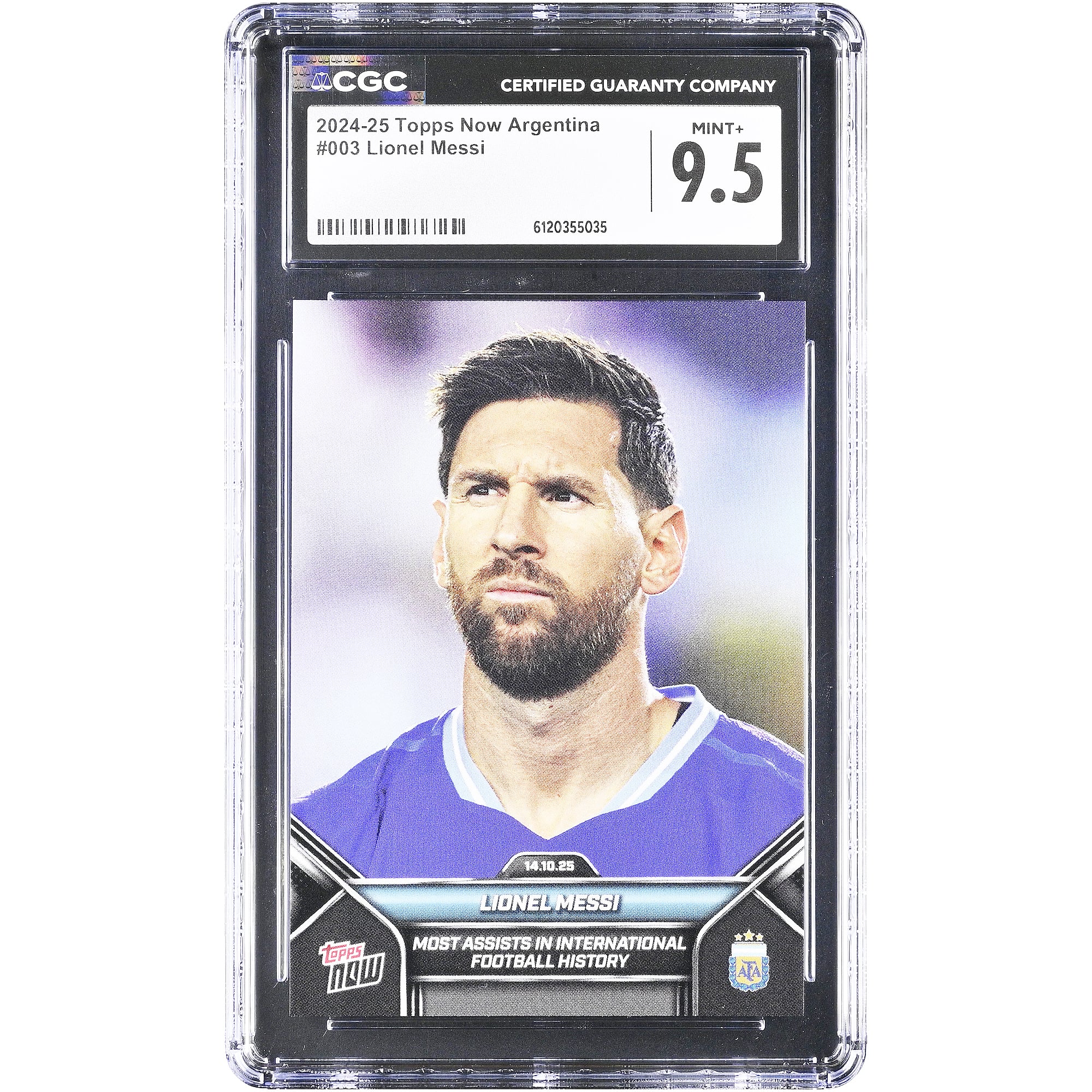 Lionel Messi Argentina National Team 2024-25 Topps Now Argentina 