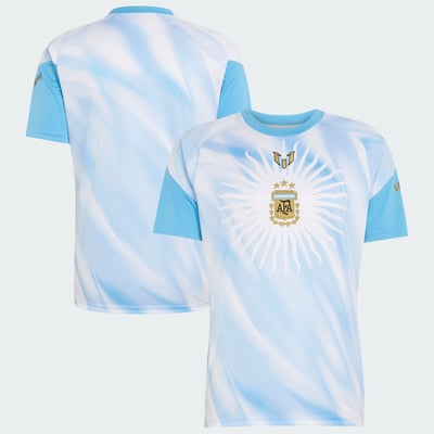 Argentina National Team adidas AFA x Messi Pre-Match Top - White