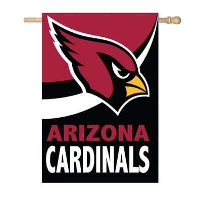  Arizona Cardinals 29" x 43" Color Wave Double-Sided Burlap House Flag