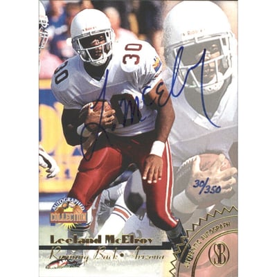 1996-97 Score Board Autographed Collection Autographs Gold #33 Leeland McElroy