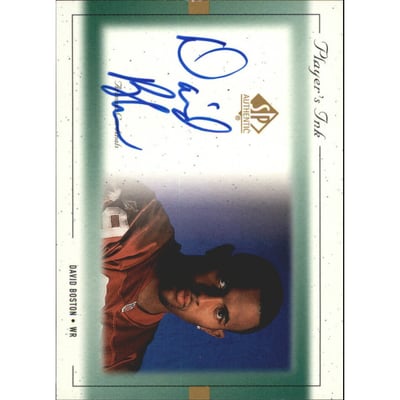 1999 SP Authentic Player's Ink Green #DBA David Boston