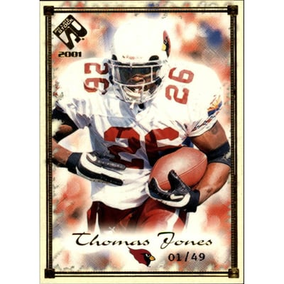 2001 Private Stock Gold Framed #2 Thomas Jones