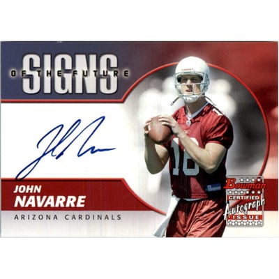 2004 Bowman Signs of the Future Autographs #SFJN John Navarre J