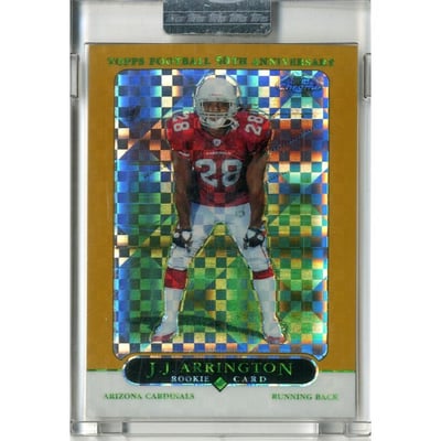 2005 Topps Chrome Gold Xfractors #166 J.J. Arrington