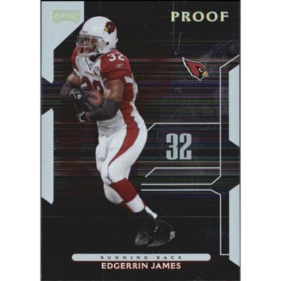 2006 Playoff NFL Playoffs Gold Proof #26 Edgerrin James