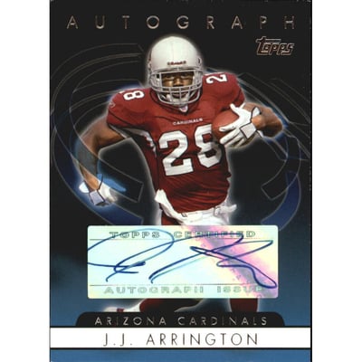 2006 Topps Autographs #TJAR J.J. Arrington G