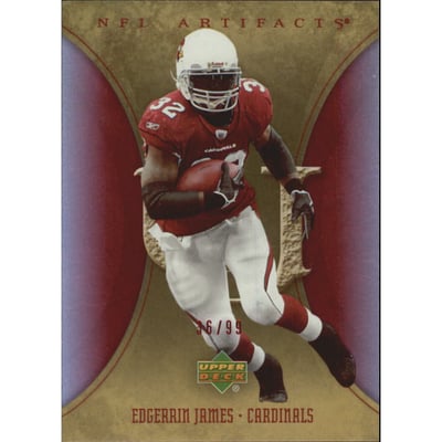 2007 Artifacts Red #2 Edgerrin James
