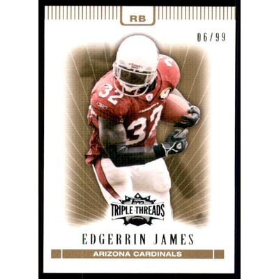 2007 Topps Triple Threads Gold #42 Edgerrin James