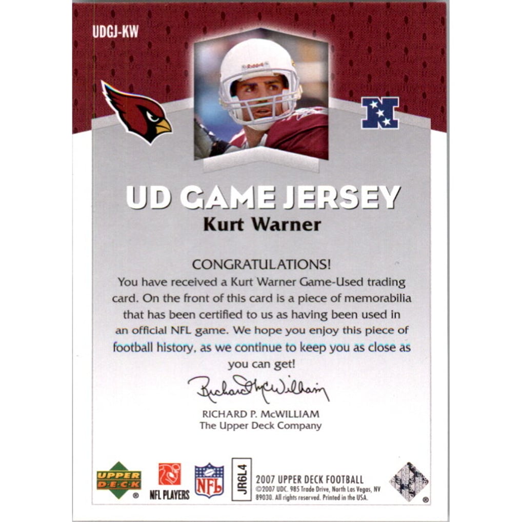 2007 Upper Deck Game Jerseys #KW Kurt Warner