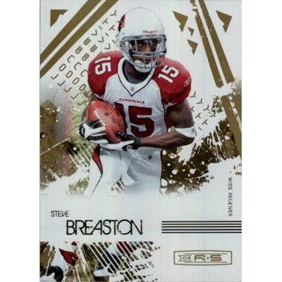 2009 Donruss Rookies and Stars Longevity Parallel Gold #3 Steve Breaston