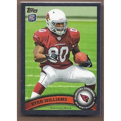 2011 Topps Black #395 Ryan Williams