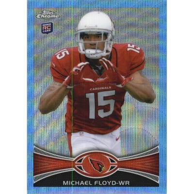 2012 Topps Chrome Blue Wave Refractors #BW166 Michael Floyd