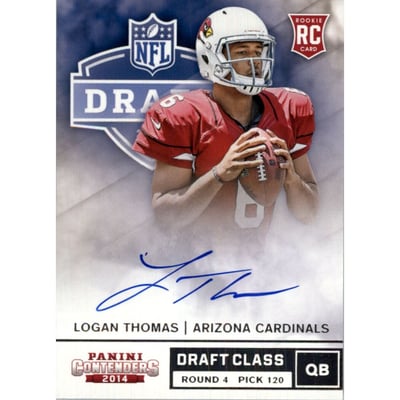 2014 Panini Contenders Draft Class Autographs #RDALT Logan Thomas/100*