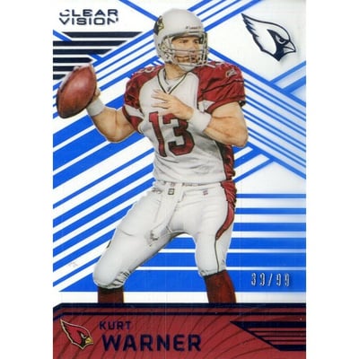 2016 Panini Clear Vision Blue #79B Kurt Warner L1
