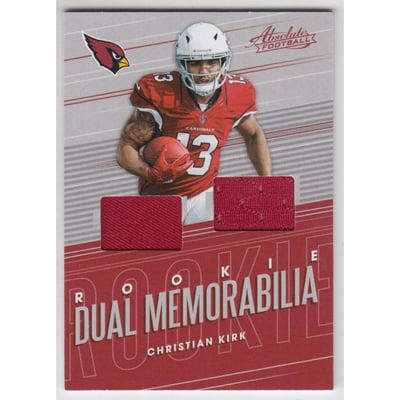 2018 Absolute Rookie Dual Memorabilia #13 Christian Kirk
