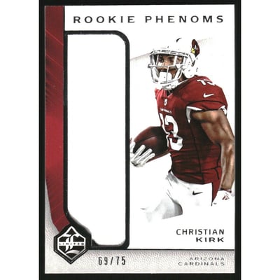 2018 Limited Rookie Phenoms Jerseys Silver Spotlight #13 Christian Kirk