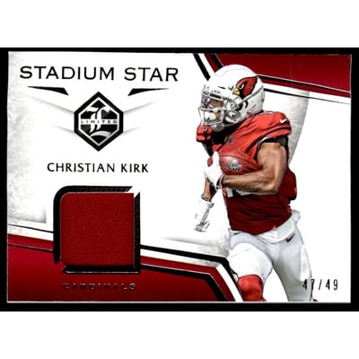 2019 Limited Stadium Star Swatches Silver Spotlight #5 Christian Kirk