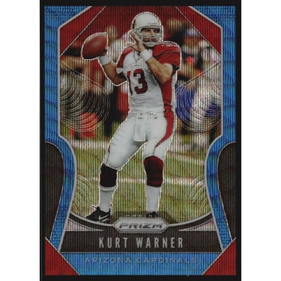 2019 Panini Prizm Prizms Blue Wave #278 Kurt Warner