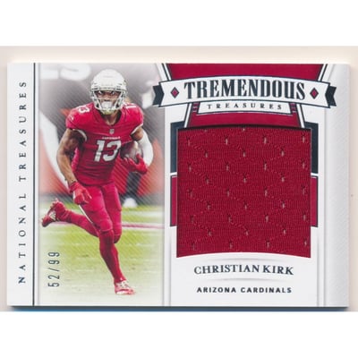 2020 Panini National Treasures Tremendous Treasures Materials #6 Christian Kirk/99