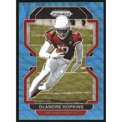 2021 Panini Prizm Prizms Blue Wave #75 DeAndre Hopkins