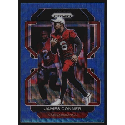 2021 Panini Prizm Prizms Blue Wave #78 James Conner