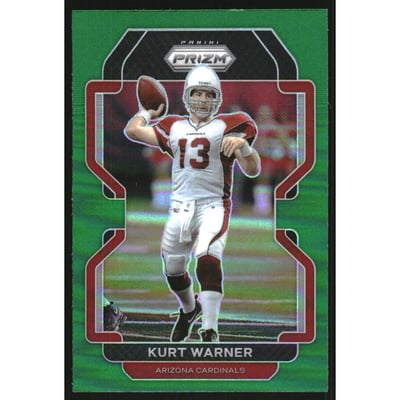 2021 Panini Prizm Prizms Green #82 Kurt Warner